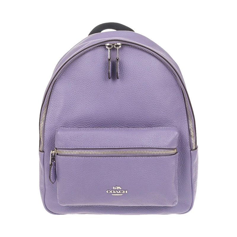 Coach Medium Charlie рюкзак из кожи с галькой F30550/F39196/F66935/F66853 - Цвет: purpleF30550SVOCB