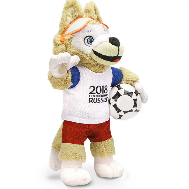 Аниме фигурка Русская модель di Calcio Mascotte Zabivaka Lupo Peluche Regalo дель Giocattolo|Персонажи