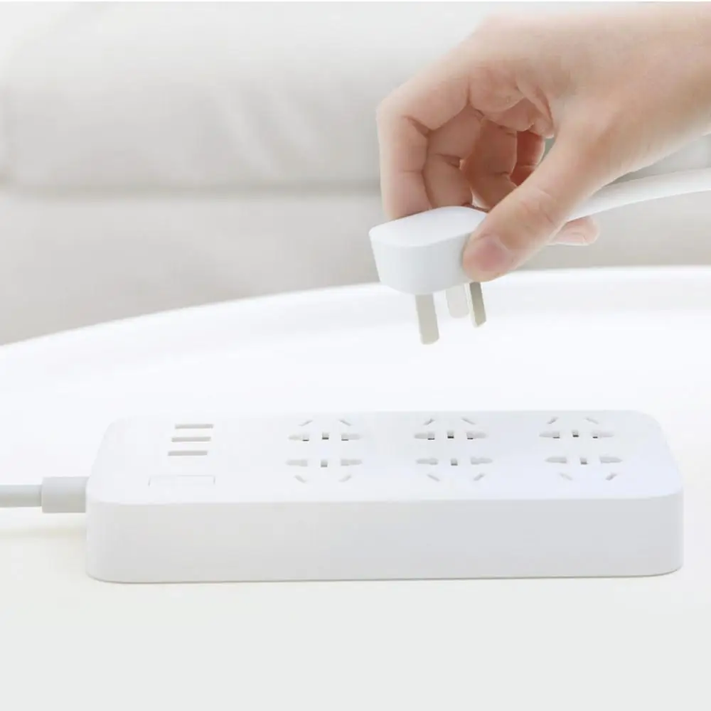 Оригинальный Xiaomi Mijia Smart 6 новые китайские стандартные розетки 5 В/2 1 А 3-USB порты