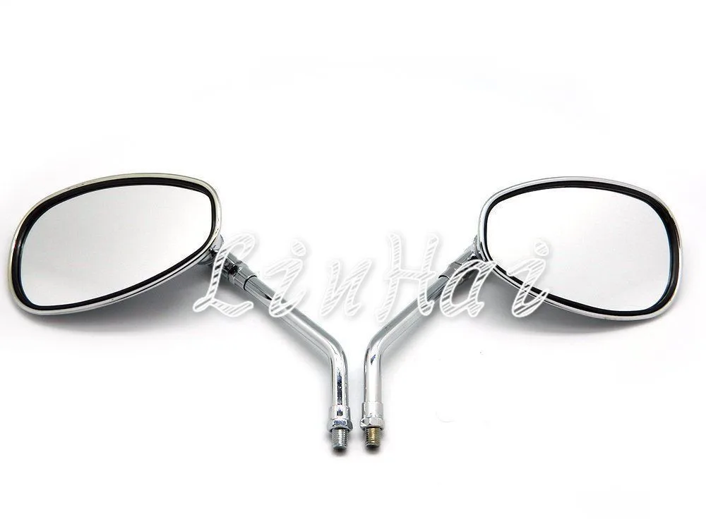 Новые 1 пара хромированные Большие Пользовательские боковые зеркала заднего