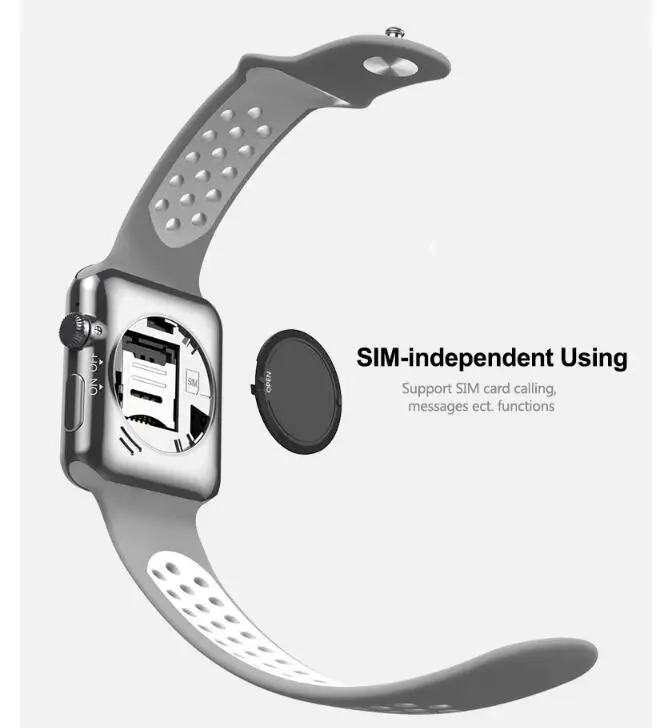 Bluetooth Смарт часы IWO 1:1 MTK2502C NK спортивный ремешок для мужчин smartwatch поддержка sim-карты камера для IOS Iphone и Android телефон