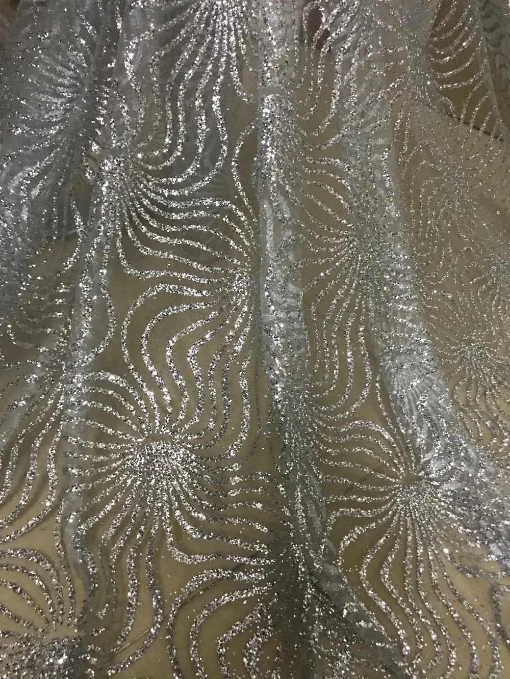tulle lace with glued glitter fashion Sophia-3.2409 african fabric for party dress 5yard/lot embroidered | Дом и сад