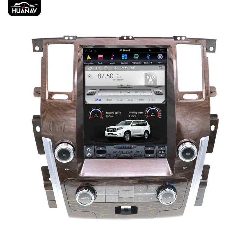 Автомагнитола HUANVA Android 6 0 без DVD проигрывателя GPS навигация для Nissan патруль 2010 2018