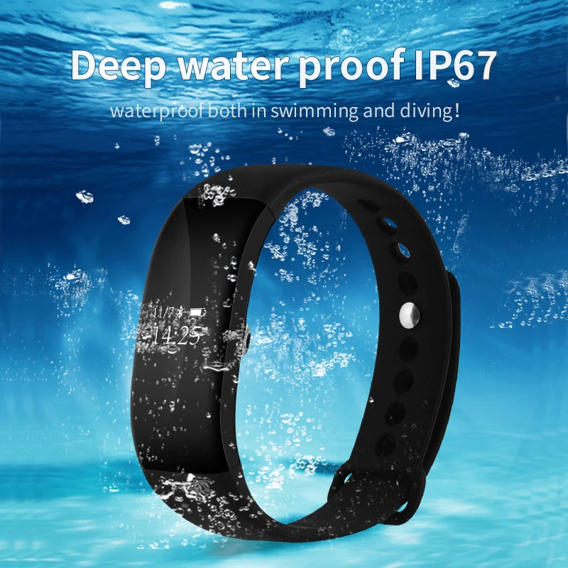 Fansaco Smartband Bluetooth Спорт Браслет Смарт часы Водонепроницаемый здоровья монитор