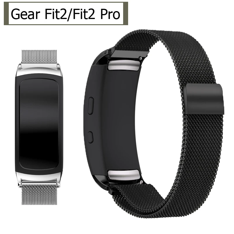 Спортивные часы Gear fit 2 Pro браслет из Миланской нержавеющей стали ZZQing для Samsung Fit2 SM