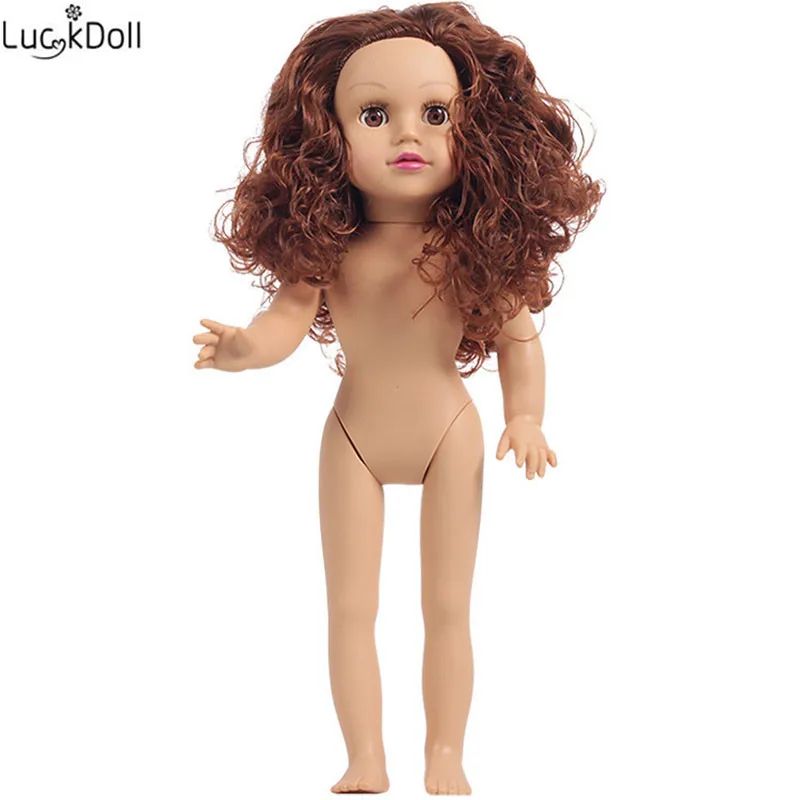 n1526 Luckdoll ZWSISU новая блондинка/брюнетка 45 см кукла реальность детская игрушка подарок на день рождения для как куклы - Цвет: n1526