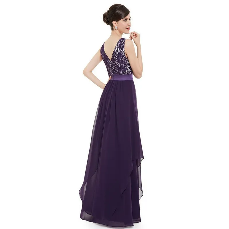 

Summer Dress Purple 2XL Plus Size Sleeveless Floor-length Dresses 2019 New Blue Sexy Lace Elegant Long Slim Dress Vestido LD1008