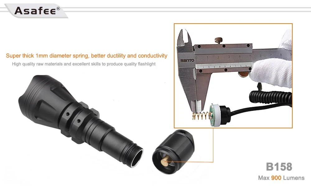 Asafee Zoomable светодиодный тактический фонарь Cree XM-L2 U4 светодиодный ночной охотничий фонарь с функцией зума с модулем для крепления оружия
