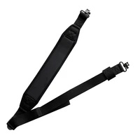 all black neoprene gun belt antiskid sbr gun belt gun strap with 2 pcs sling swivels