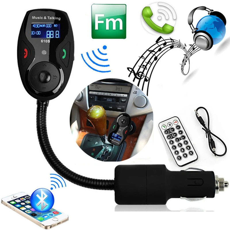 Новый Bluetooth lcd автомобильный комплект MP3 музыкальный плеер Handsfree fm-передатчик