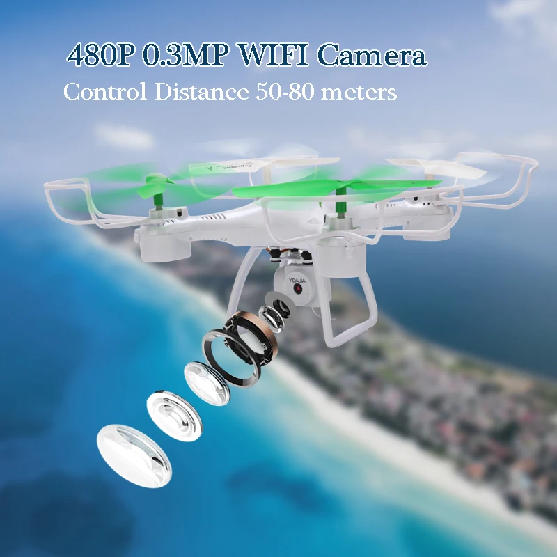 Радиоуправляемый Дрон с дистанционным управлением 20 минут Wi Fi FPV Квадрокоптер