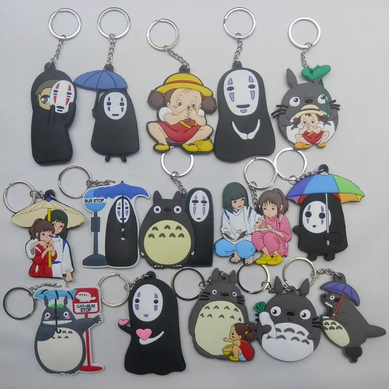 Аниме Хаяо миядзяки Унесенные призраками мой Сосед Тоторо цифры ПВХ брелки для