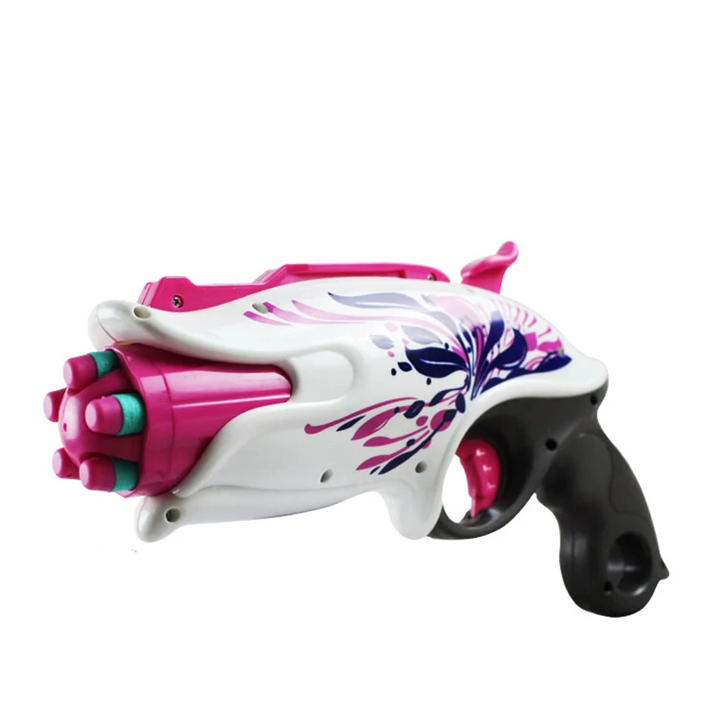 Newly Soft Bullet Manual Burst Toy Guns Pink High Quality Eva Bullets Gun Armas Toys For Children Birthday Gifts Girls | Игрушки и хобби