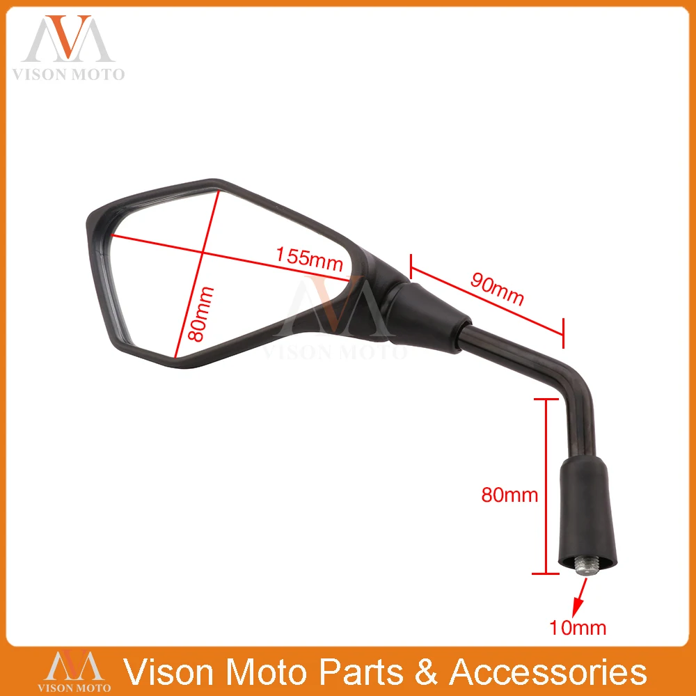 

Motorcycle Side Mirror Rearview Rear View For Kawasaki Z800 2013 2014 2015