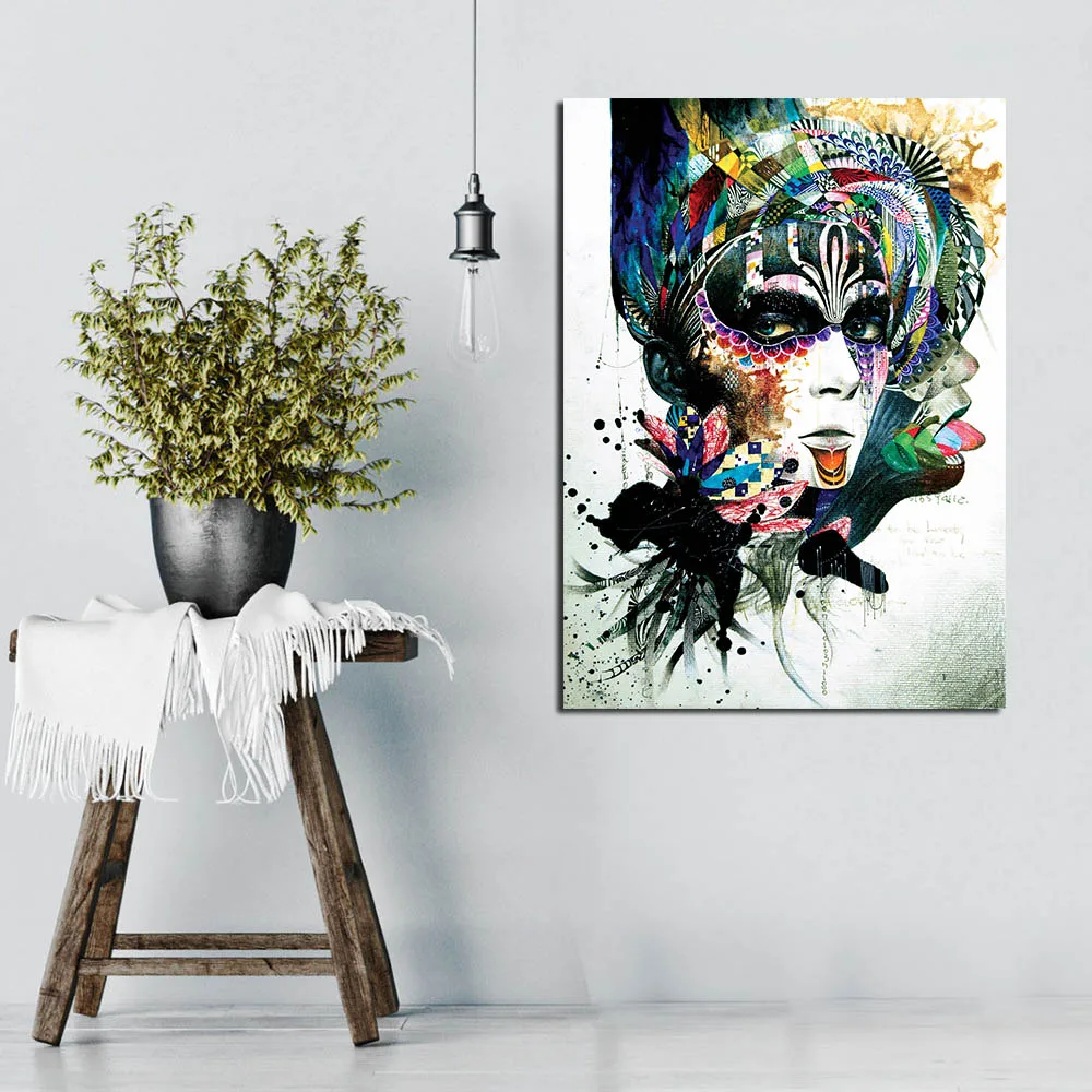 JQHYART очаровательная фигура живопись картины на холсте Современные настенные для