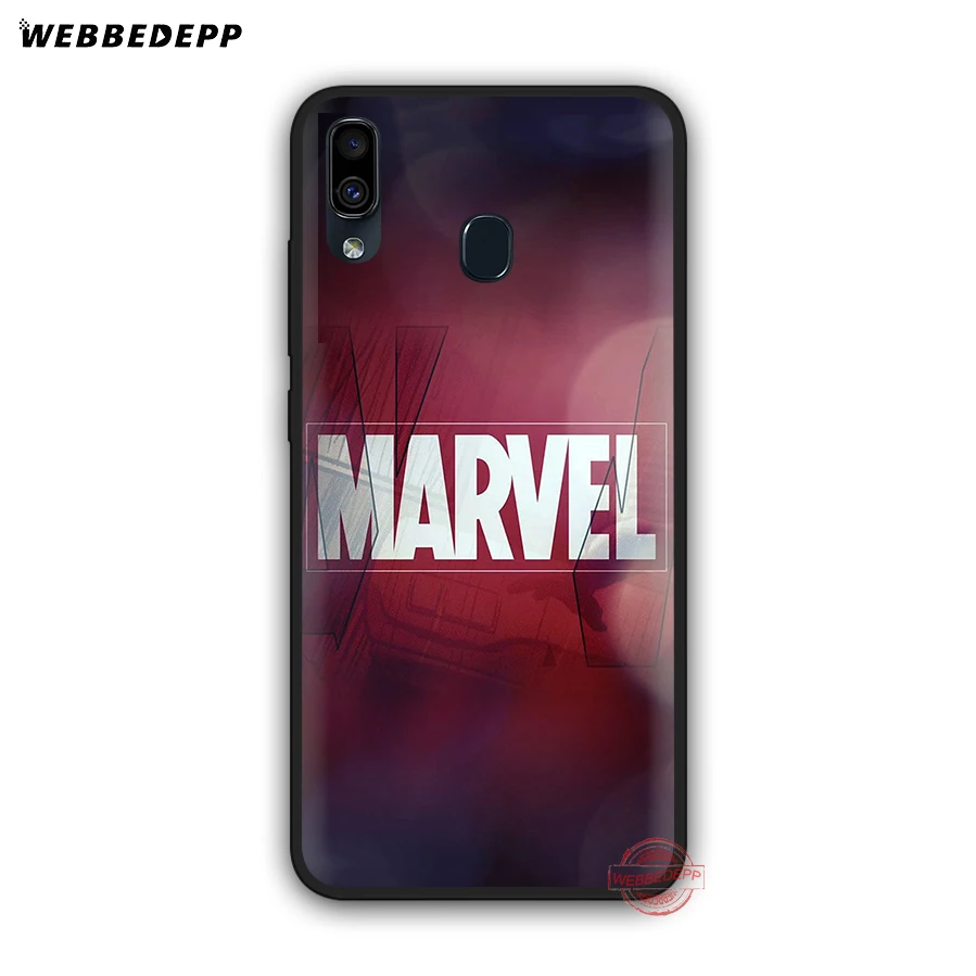 WEBBEDEPP класса люкс с логотипом комиксов Marvel мягкий чехол для телефона для samsung A50s A40s A30s A20s A10s A60 A70 M10 M20 M30 M40 чехол s