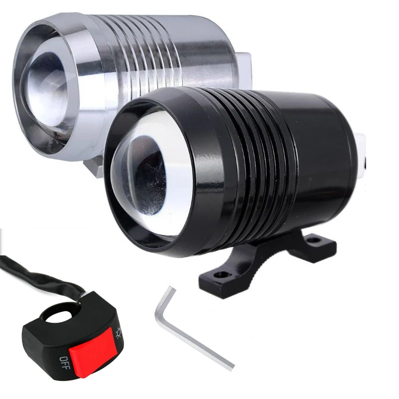 Светодиодный прожектор 2 шт. с чипом CREE U2 3 режима для фар мотоциклов