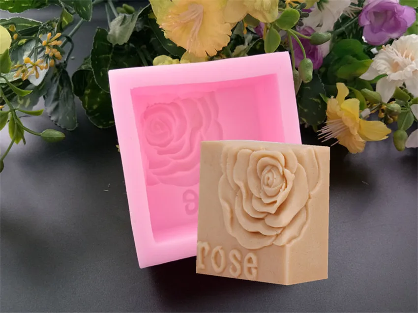 

Силиконовые формы розы ручной работы мыло формы силиконовые принадлежности для выпечки, помадка форма для шоколадного торта Полимерная глина Арома камень ремесло формы