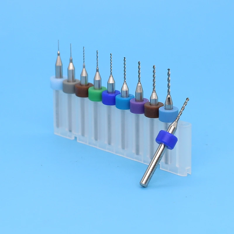 0.15-1.05mm Carbide pcb drill bits micro 10pcs PCB Drill Bit Set for metal Printed circuit board drilling tool | Инструменты
