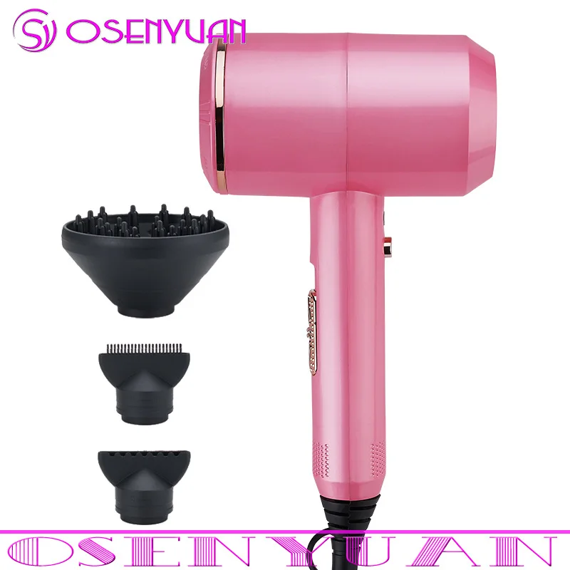 Type 1 Pink Фен для волос с негативными ионами 3-в-1 Многофункциональные Инструменты для укладки волос фен для волос быстро прямые волосы стайлер для волос с горячим воздухом - Цвет: Type 1 Pink
