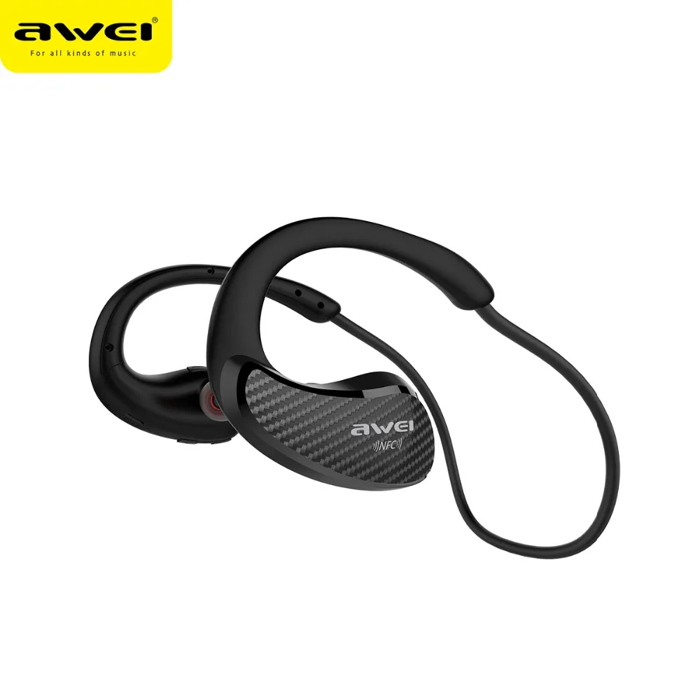 Новый Awei A881BL NFC bluetooth наушники IPX4 f водонепроницаемый Беспроводные подключения