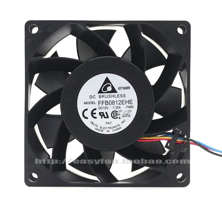 Новый Дельта FFB0812EHE 8038 12V 1.35A 8 см 3 Линии Высокий объем воздуха двойной
