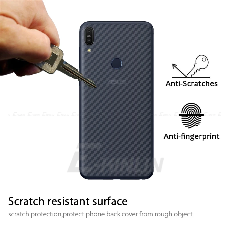 3D углеродное волокно задняя крышка Защитная пленка для Asus ZenFone Max Pro Plus M1 M2 ZB602KL ZB631KL