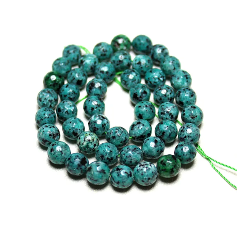 Оптовая продажа женской Девушки Эпидот Ограненные Природные Белая Точка Камень