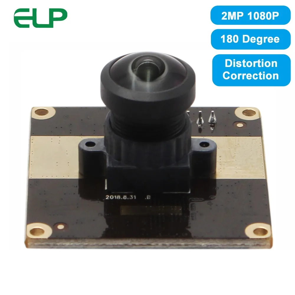 ELP 180 градусов коррекция искажения USB модуль камеры 1080P HD Aptina AR0330 цветной CMOS датчик