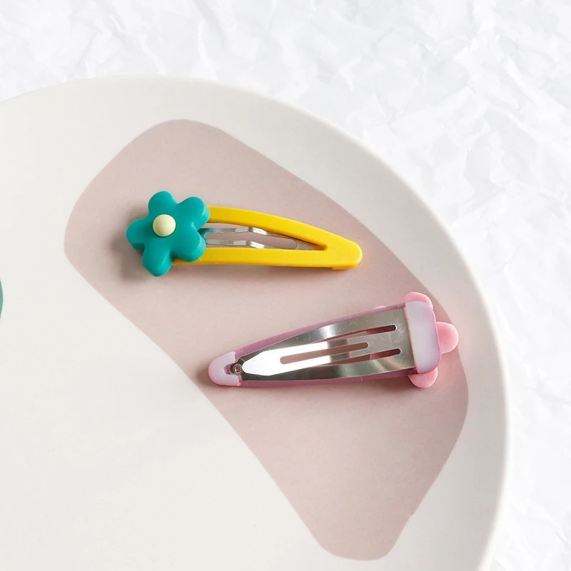 5 шт/лот головной убор BB клип маленький цветок шпилька для волос женский сплошной