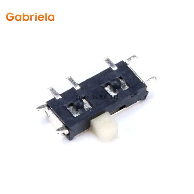 50 шт./Лот Мини 7 контактный ВКЛ./ВЫКЛ. 1P2T SPDT MSK 12C02 SMD переключатель слайдов для MP3 MP4 DC