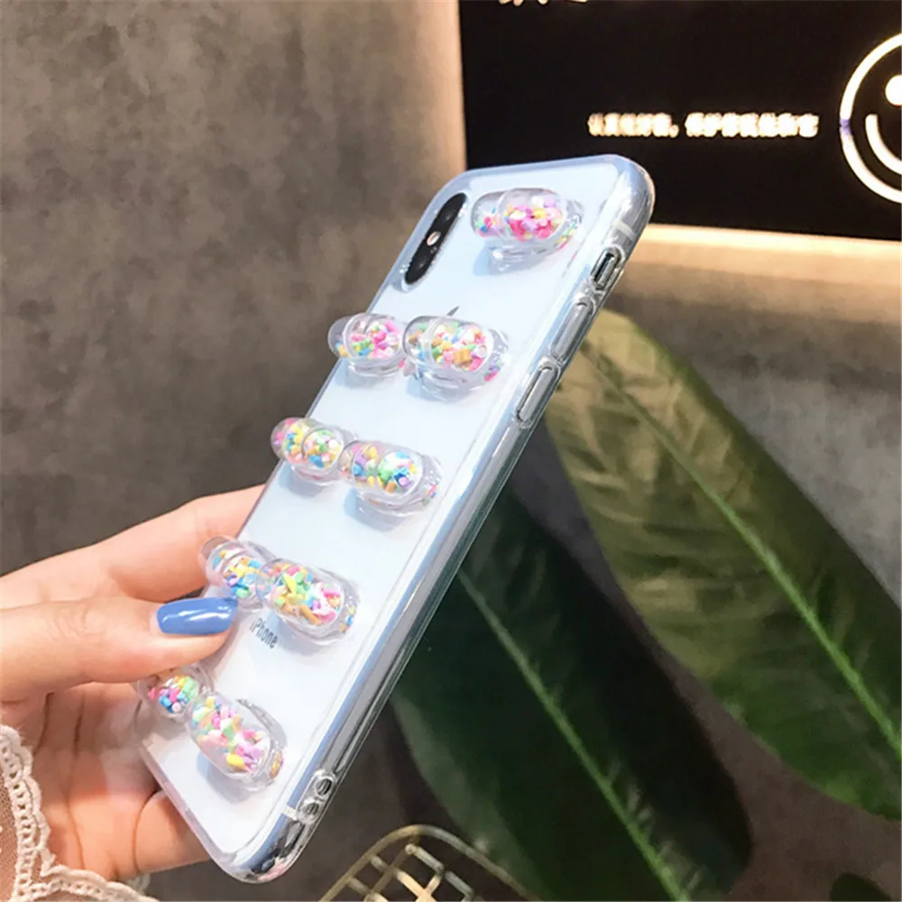 Phone Case For iPhone 7 Capsule 3D Pills High quaity Soft Silicon TPU Anti-knock Back Cover 6 S 8 X Plus Coque Fundas |
