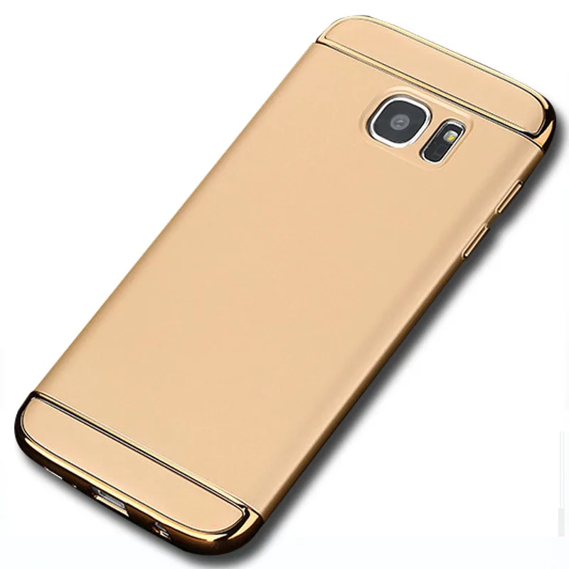 Semgceken Роскошные 3 в 1 чехол для Samsung Galaxy S6 Edge S6Edge g9250 оригинальный золотой тонкий