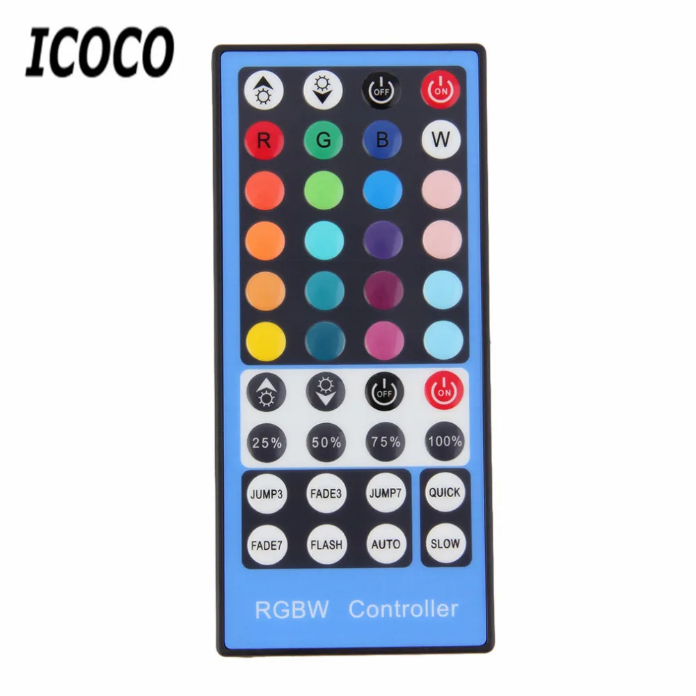 ICOCO Новый 2 4G ИК 4 канала DC12 24V 40 клавишный светодиодный RGBW Пульт дистанционного