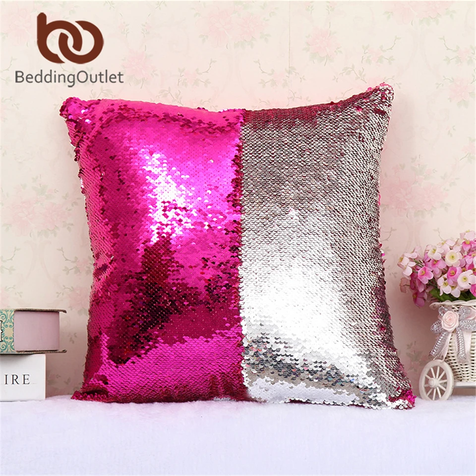 BeddingOutlet чехол с рисунком Русалочки волшебная блестящая подушка Лоскутная