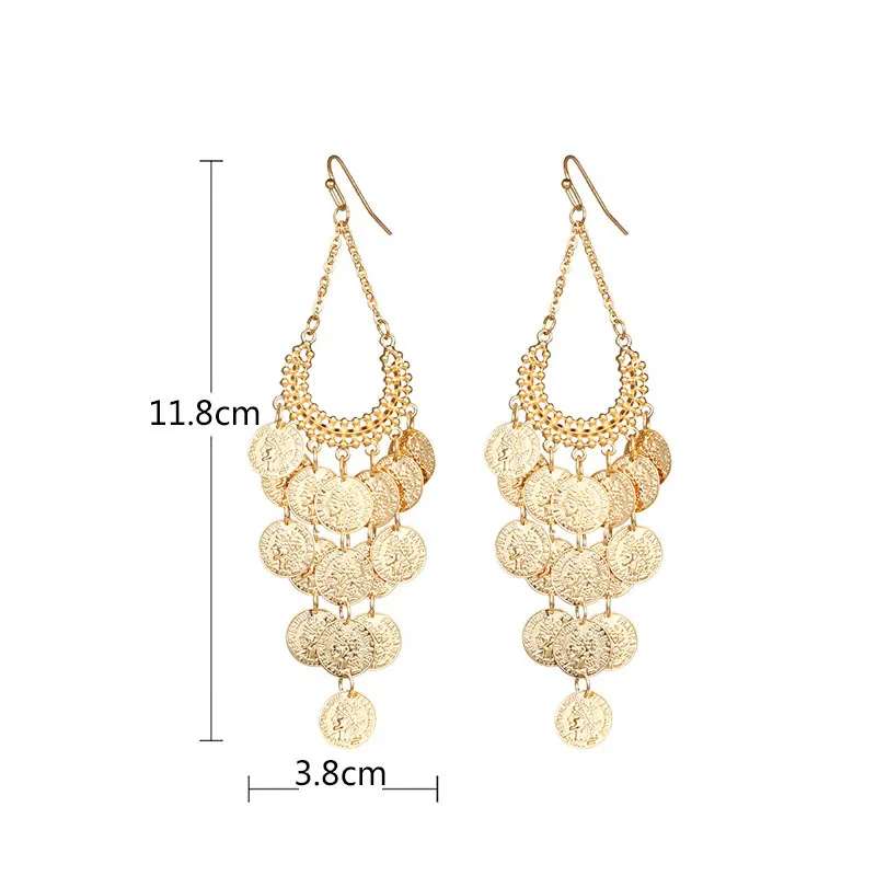 Женские серьги-подвески в форме стрекозы с длинными кисточками животными 1 пара