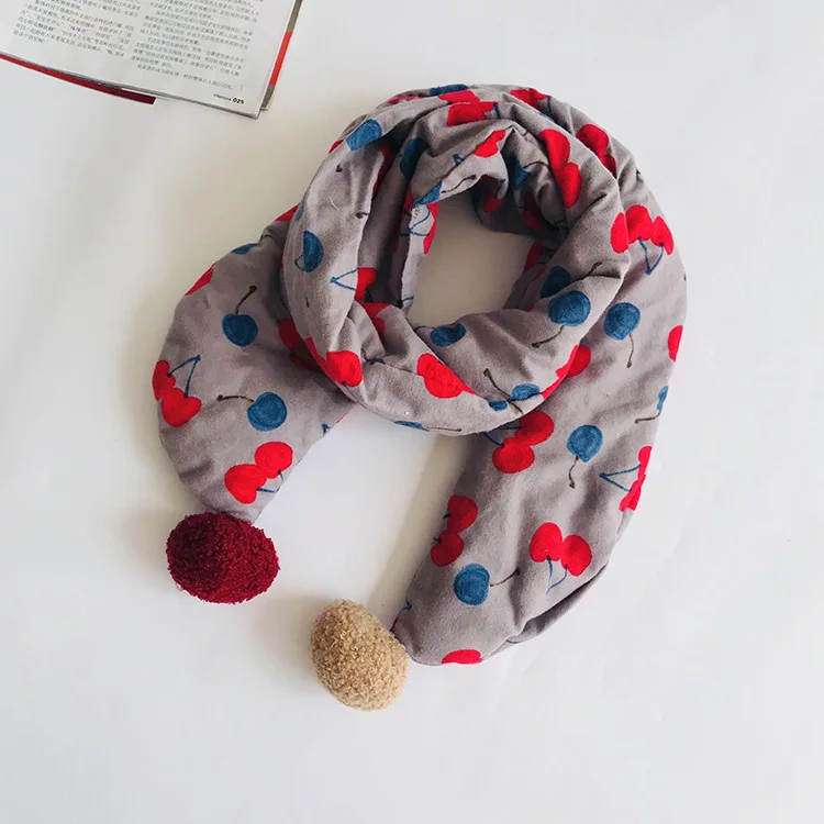 

girl Children scarf cotton inside plus warm thick Scarf Winter scarves for girls boy kids baby Keep Warm Neckwarm Neckerchief