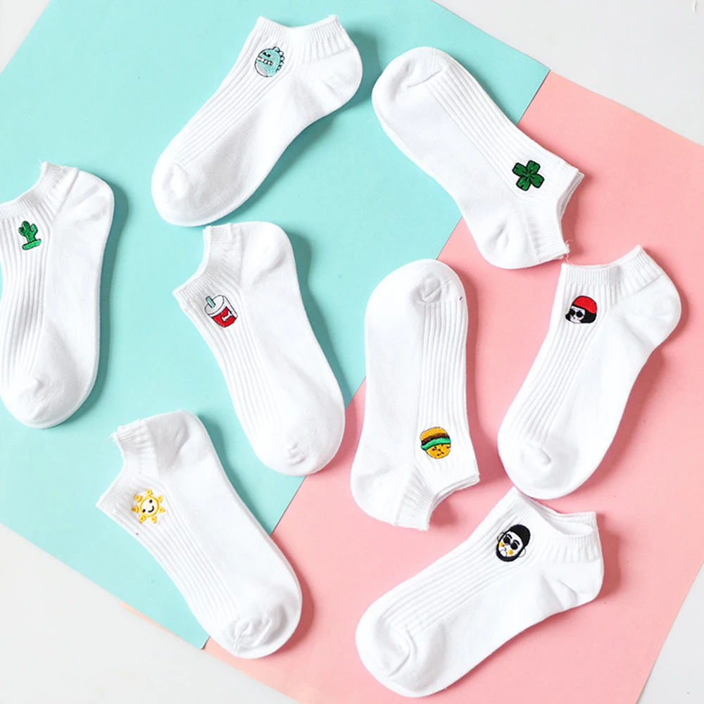 2018 унисекс Хлопковые женские носки в стиле хараджуку Для мужчин Calcetines белые