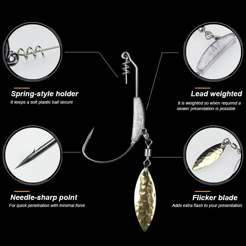 INFOF 5 предметов джиг крючком Плавание лезвие Jighead 4 5g 7 2g Lead Jig Head крючки станок и