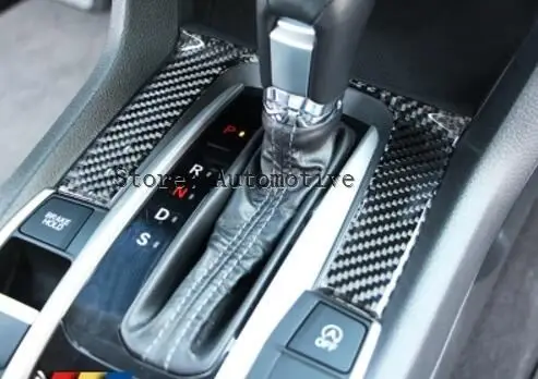 Для Honda Civic ABS углеродное волокно стиль коробка переключения передач Панель
