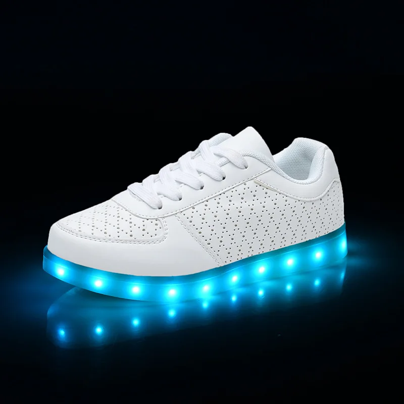 

LED Light Shoes Unisex Men/Women Couple's Sport Shoes Fashion Lighting Lamp USB Charging Casual Shoes 9-4