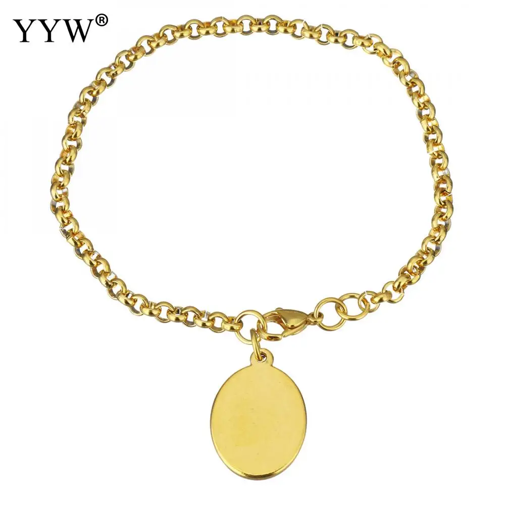 Очаровательные браслеты из нержавеющей стали с изображением девы Марии цвет