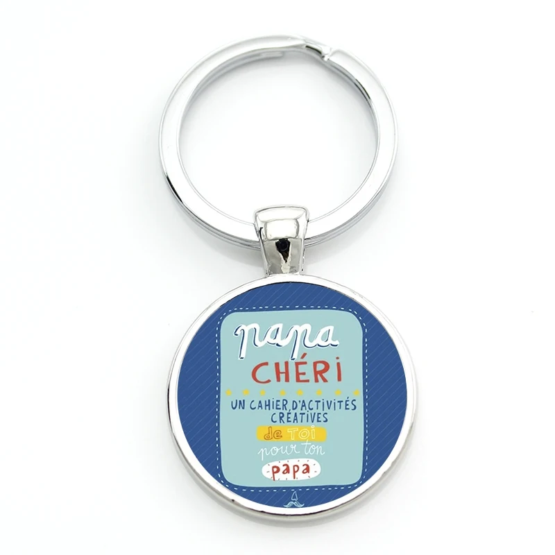 CT495 TAFREE изысканный модный брелок с надписью I Love daddy this much для мужчин, ювелирные изделия je suis un papa qui dechire, брелок для ключей, держатель для dad CT494 - Цвет: CT495
