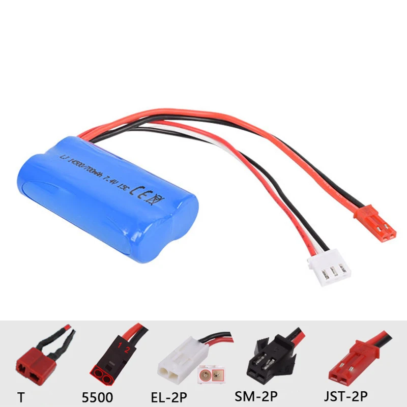 Литий ионный Аккумулятор 7 4 в 700 мАч 15C 14500 RC FT007 FX059 YD712 921 7014 F1 BR6802 HJ370 аккумулятор