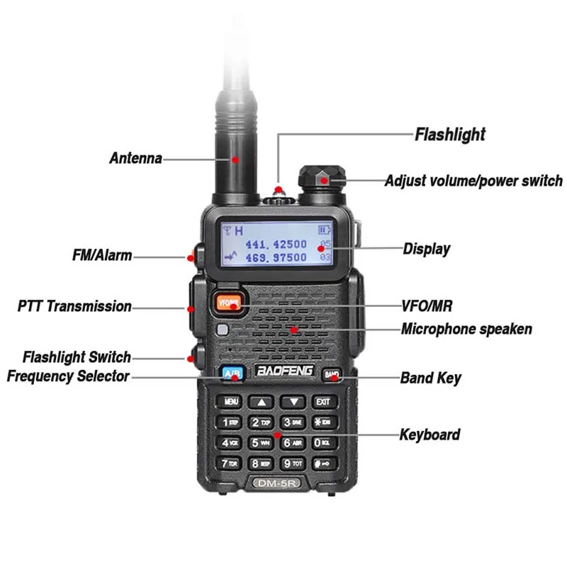 Baofeng DM 5R Walkie Talkie Tier1 Tier2 DMR радио цифровой аналоговый двойной режим Dual Time слот