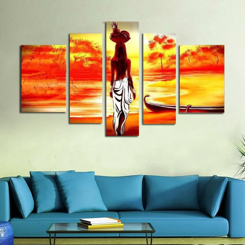 Современная абстрактная картина маслом Настенная Декорация холст красивая