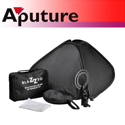 

Blazzeo 60*60cm/24*24'' collapsible quadrangle softbox for Flash Light Speedlite Photo Speedlight with hot shoe bracket