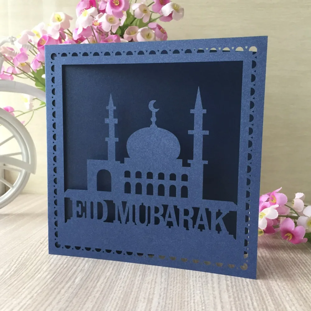 30X лазерная резка ИД Мубарак happy eid chic Eid-ul-Fitr дизайн свадебные пригласительные