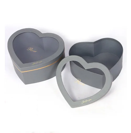 2 шт. прозрачная подарочная коробка в форме сердца|Подарочные сумки и упаковка| |