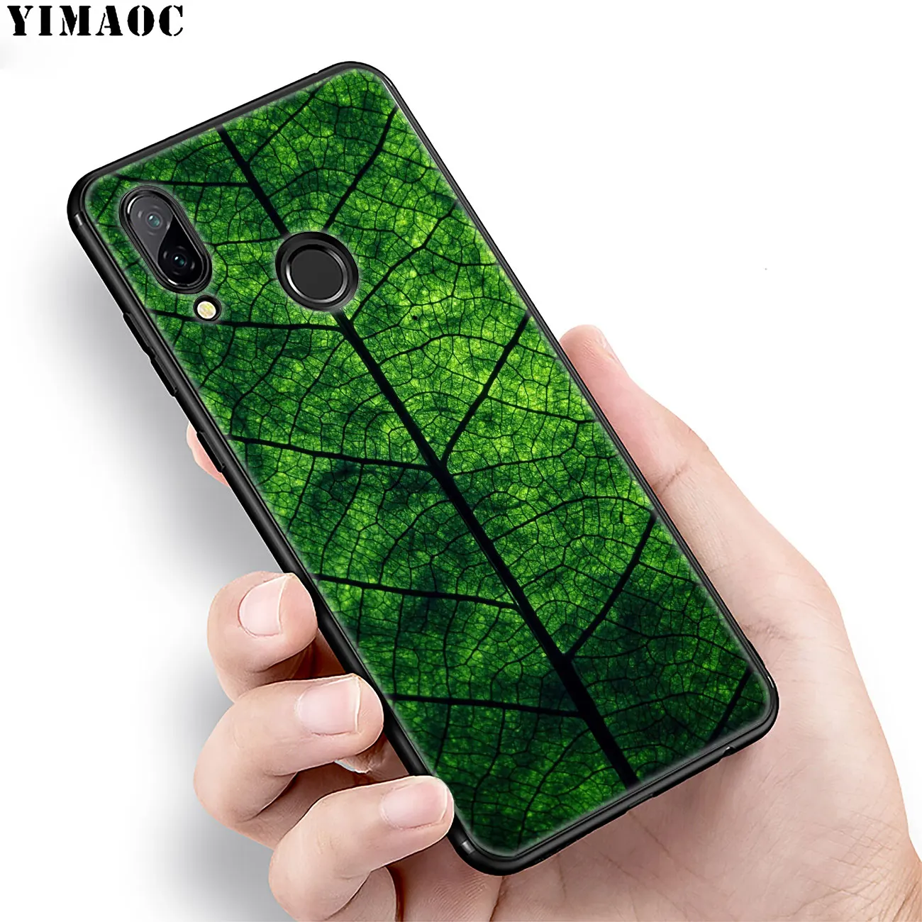 Мягкий чехол YIMAOC для Huawei Honor 20 Pro 8C 8X 8 9 9X 10 Lite 7X 7A с зеленым клевером листьями